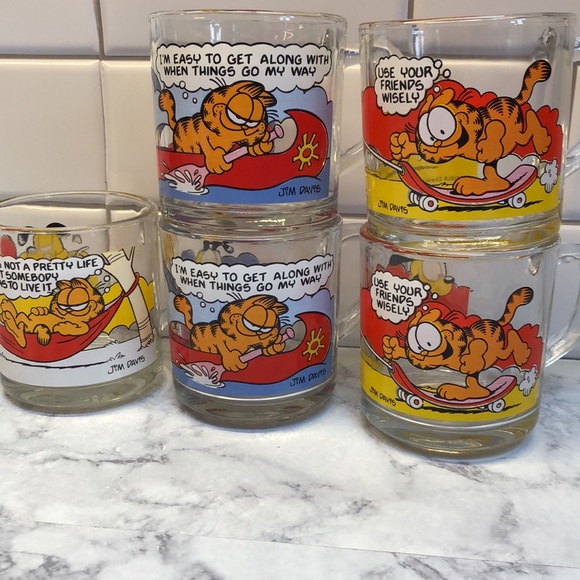 Vintage 5- 1978 McDonald’s Glass Mugs - Picture 6 of 6